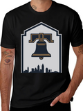 Liberty Bell Skyline Graphic T-Shirt product image 1