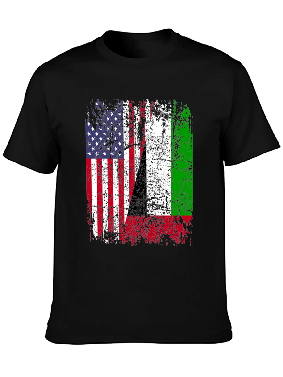 USA Italy Heritage Flag Graphic T-Shirt product image 3