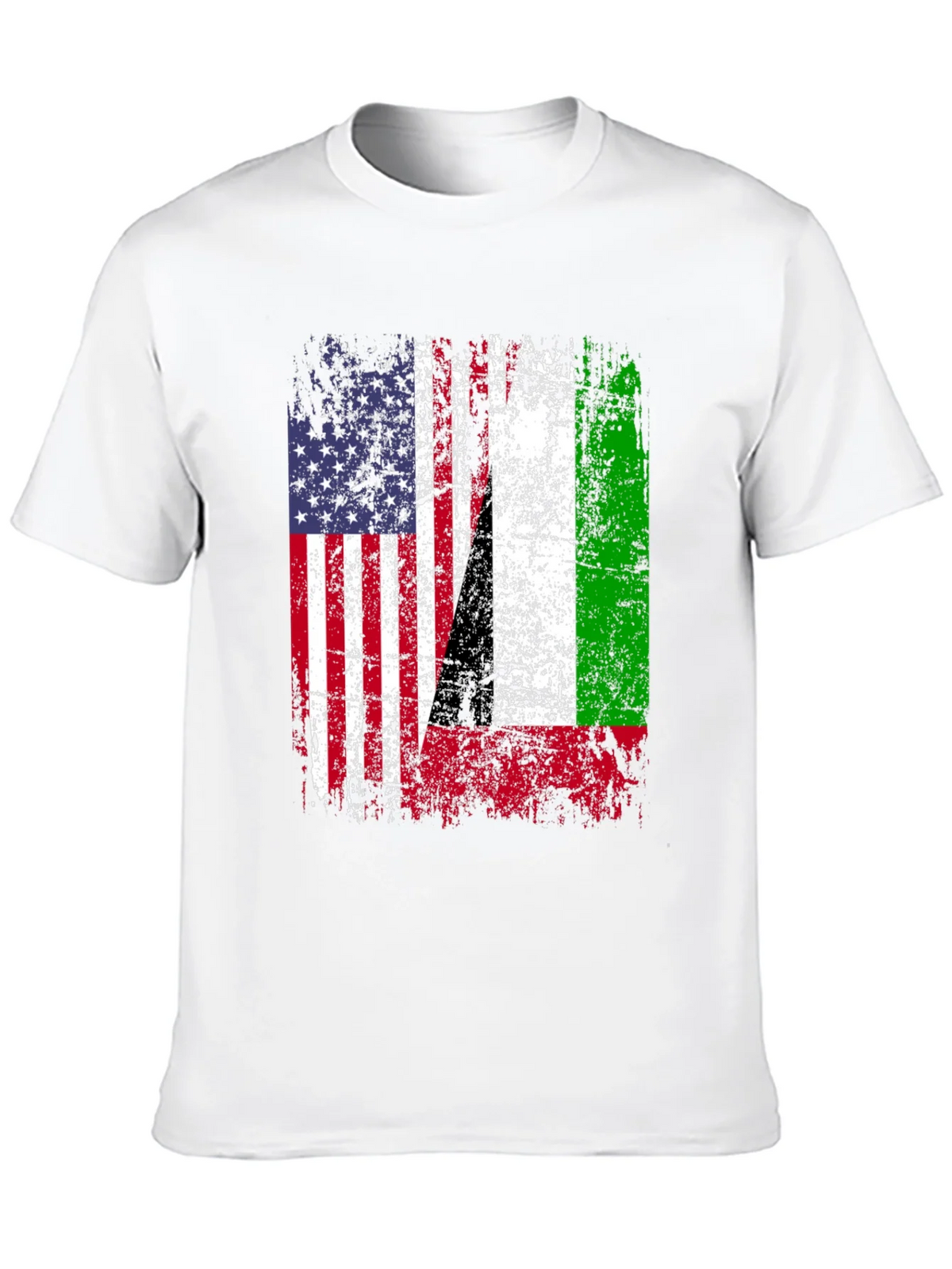USA Italy Heritage Flag Graphic T-Shirt product image 9