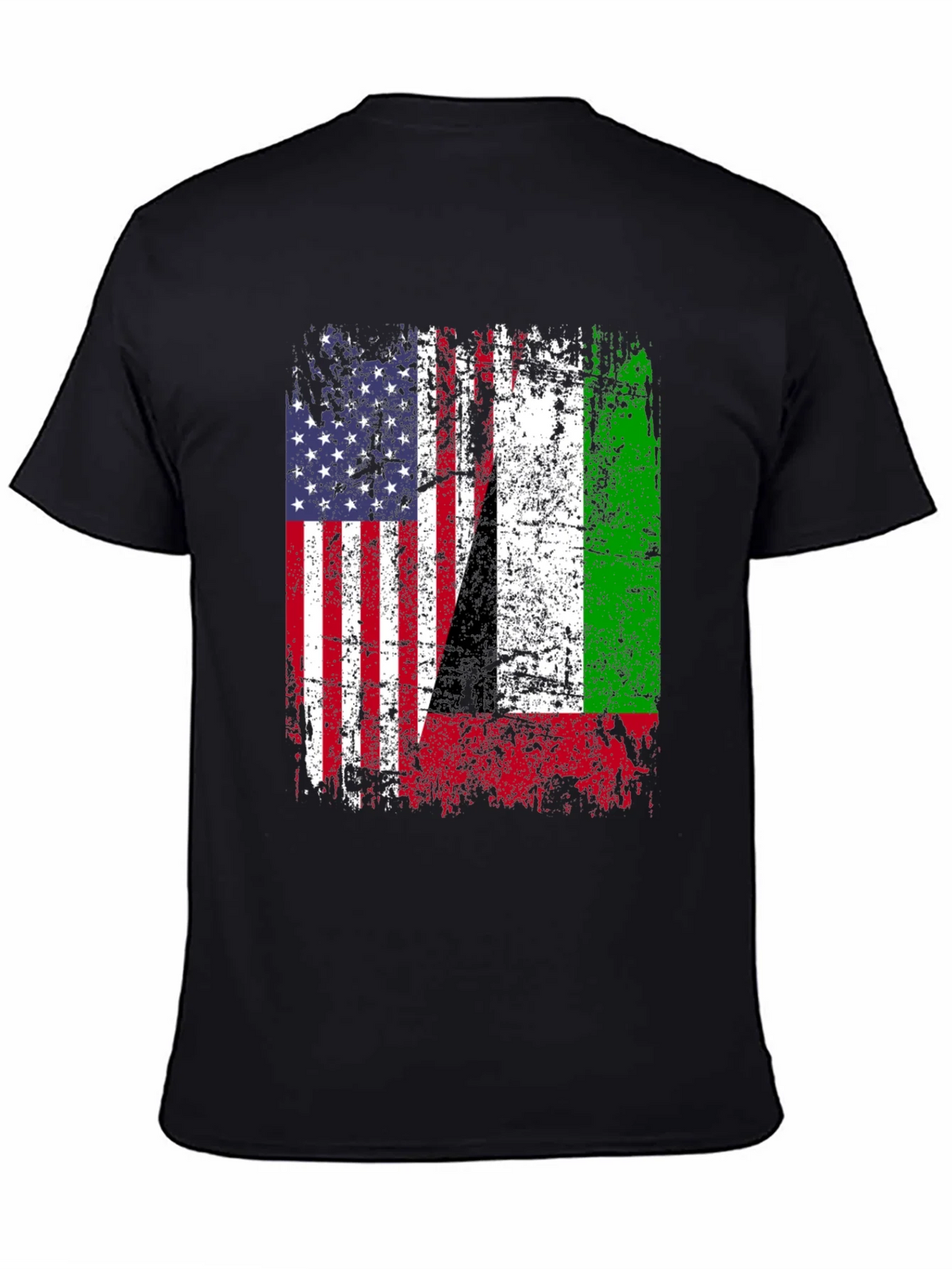 USA Italy Heritage Flag Graphic T-Shirt product image 4