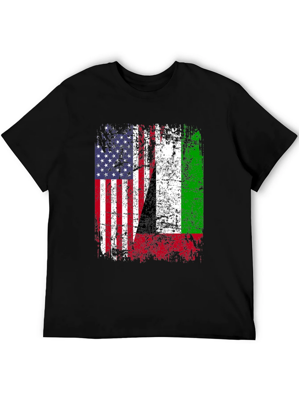 USA Italy Heritage Flag Graphic T-Shirt product image 5