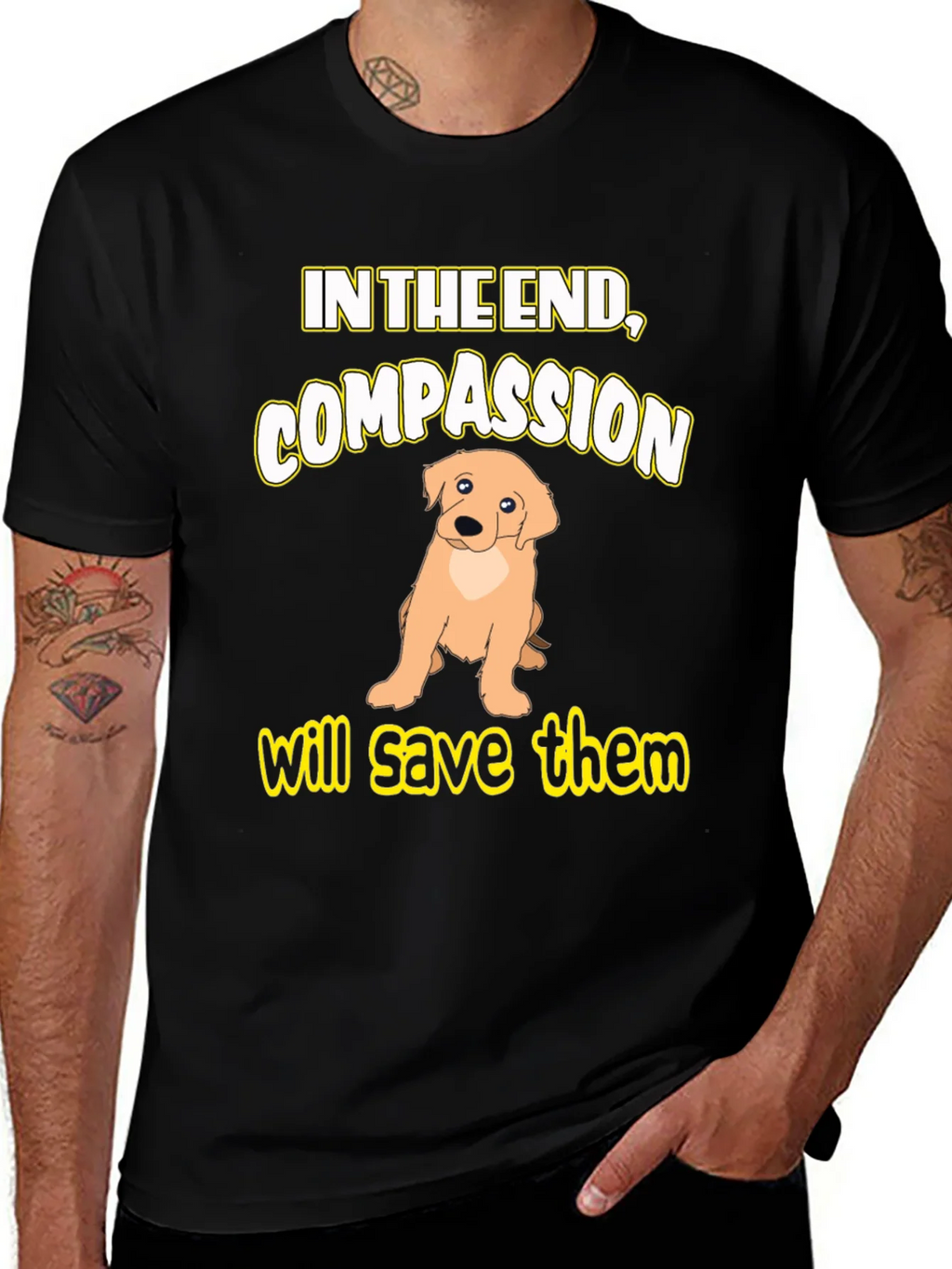 Compassion Dog Graphic T-Shirt product image 1