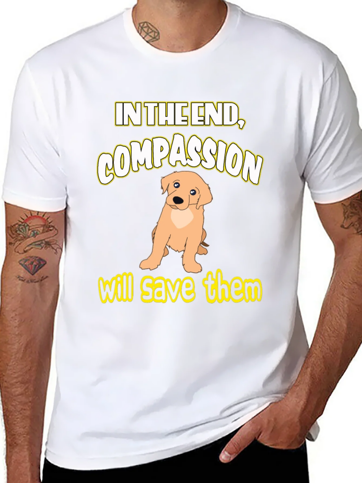 Compassion Dog Graphic T-Shirt product image 7