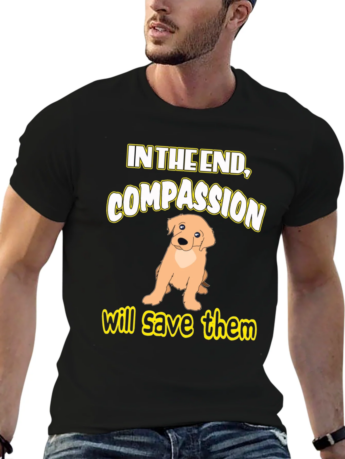 Compassion Dog Graphic T-Shirt product image 6