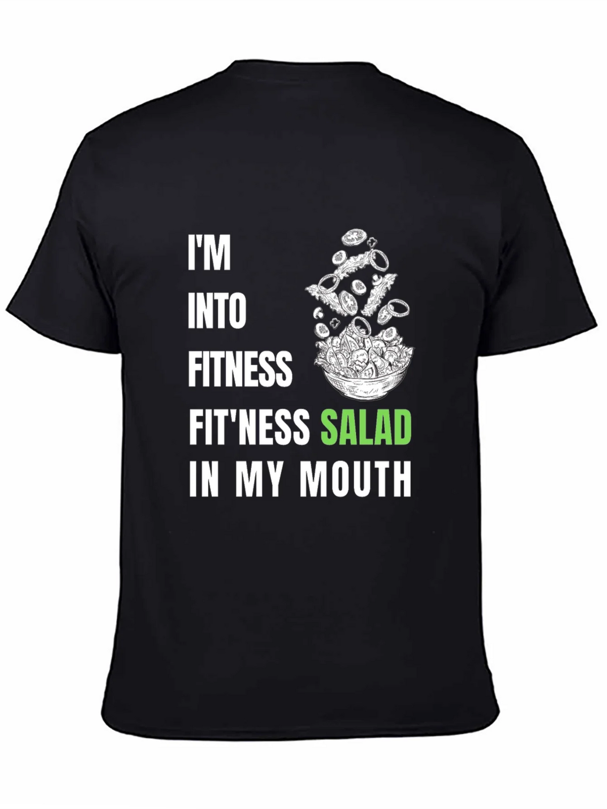 Fitness Salad Graphic Tee - Black product image 2