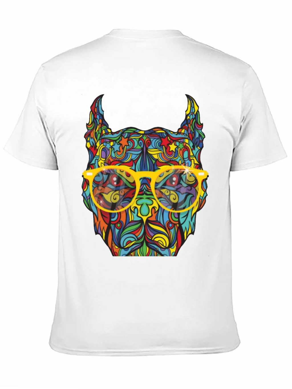 Colorful Pitbull Graphic T-Shirt product image 10