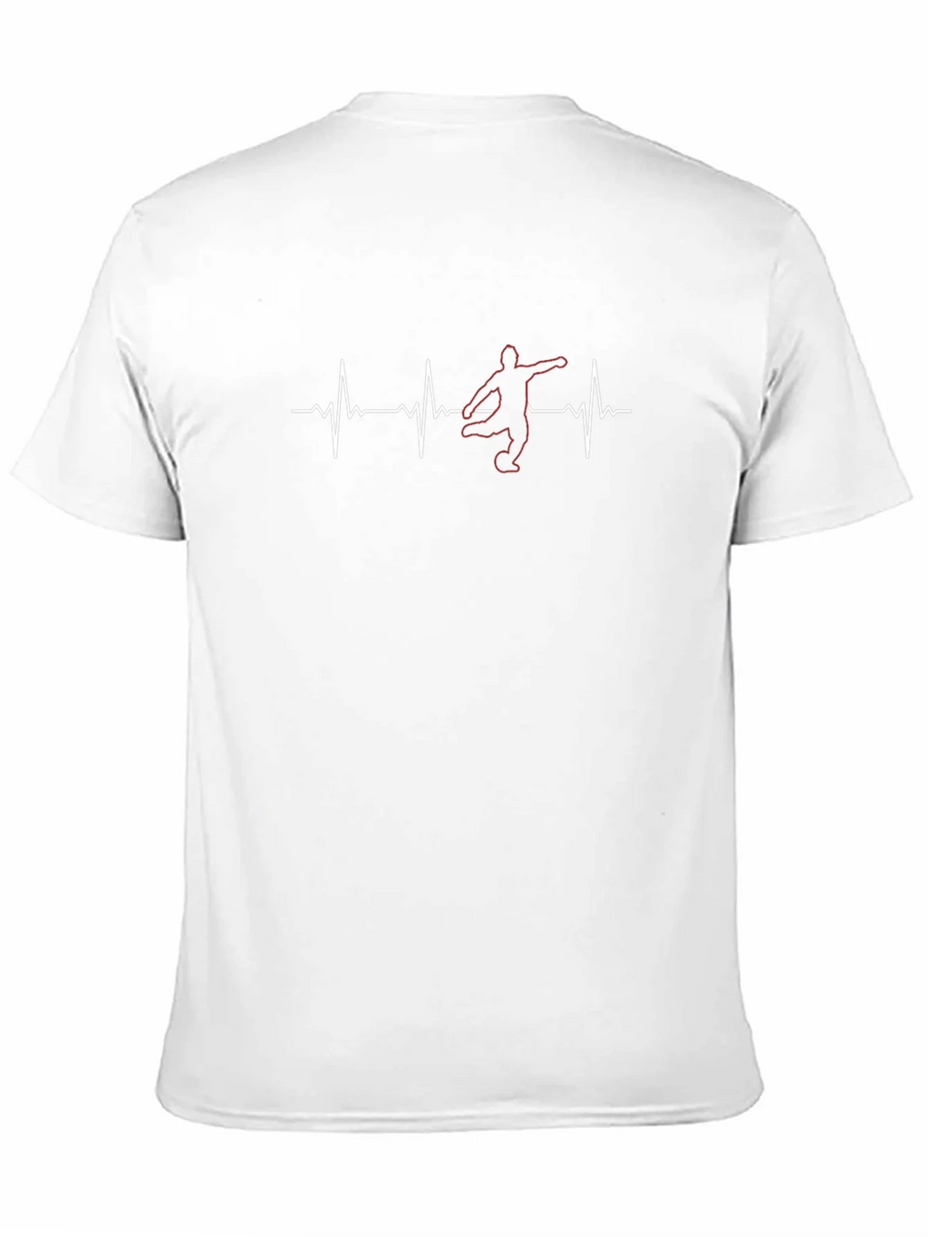 Soccer Heartbeat T-Shirt - Black Graphic Tee product image 10