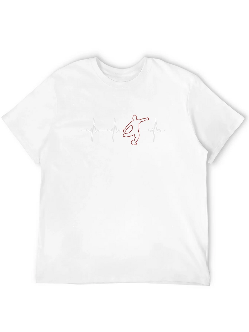 Soccer Heartbeat T-Shirt - Black Graphic Tee product image 11