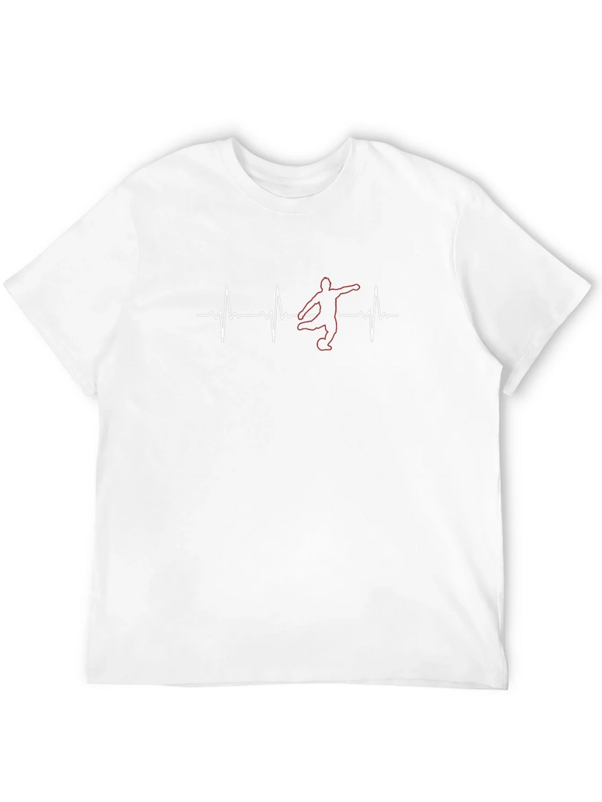 Soccer Heartbeat T-Shirt - Black Graphic Tee product image 11