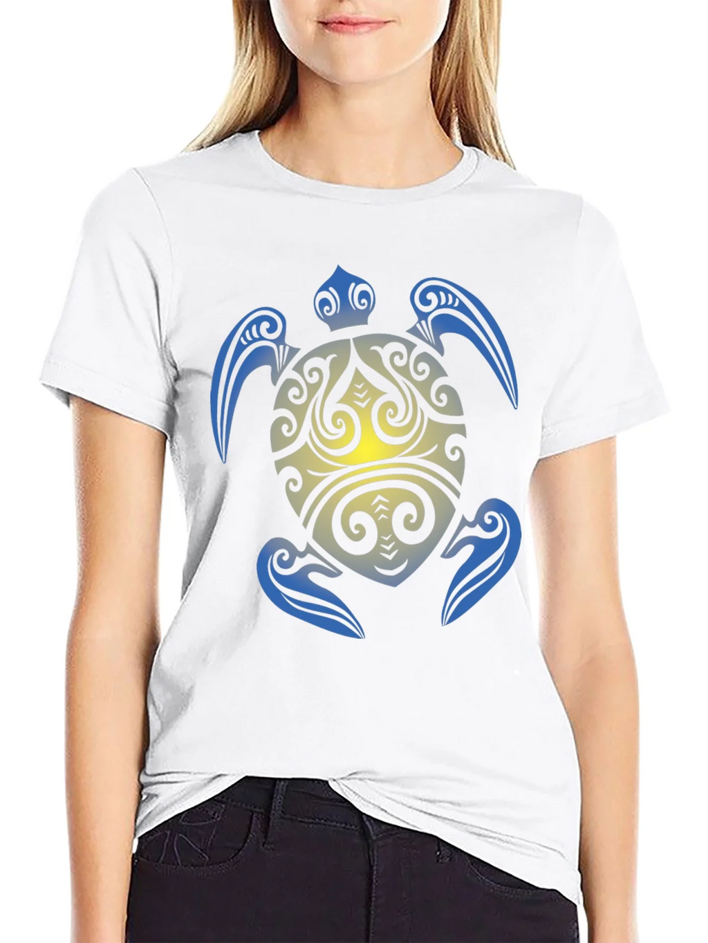 Tribal Turtle Graphic T-Shirt product image 8