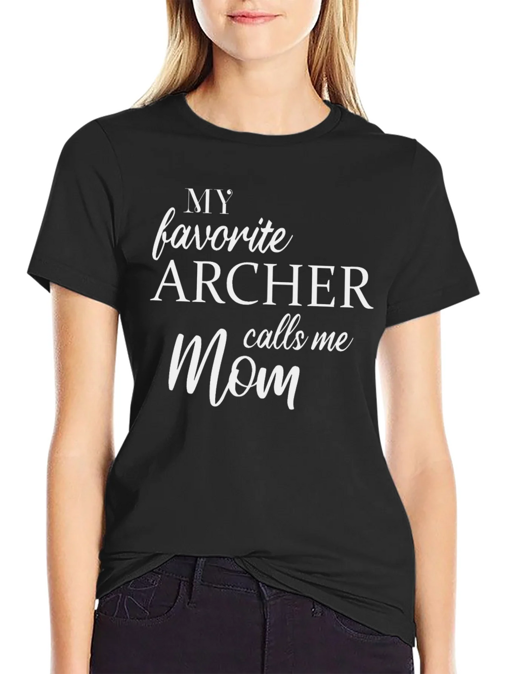 My Favorite Archer Calls Me Mom - Funny T-Shirt product image 2