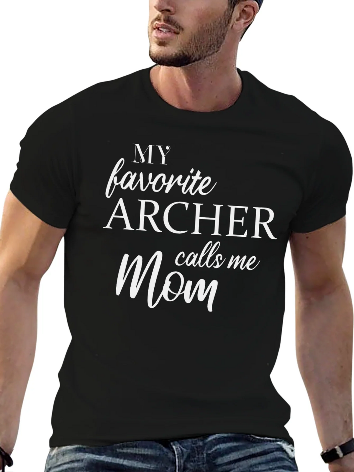My Favorite Archer Calls Me Mom - Funny T-Shirt product image 6