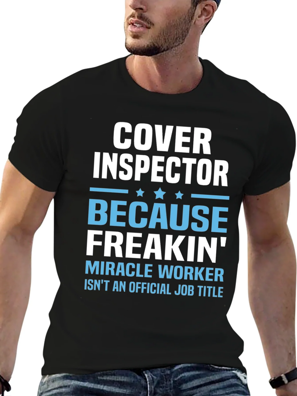 Cover Inspector Funny Job Title T-Shirt product image 6