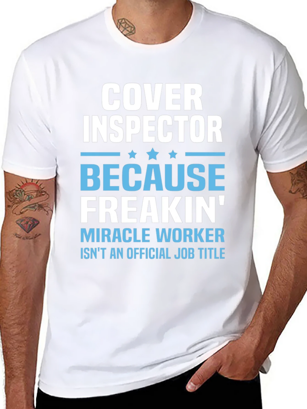 Cover Inspector Funny Job Title T-Shirt product image 7