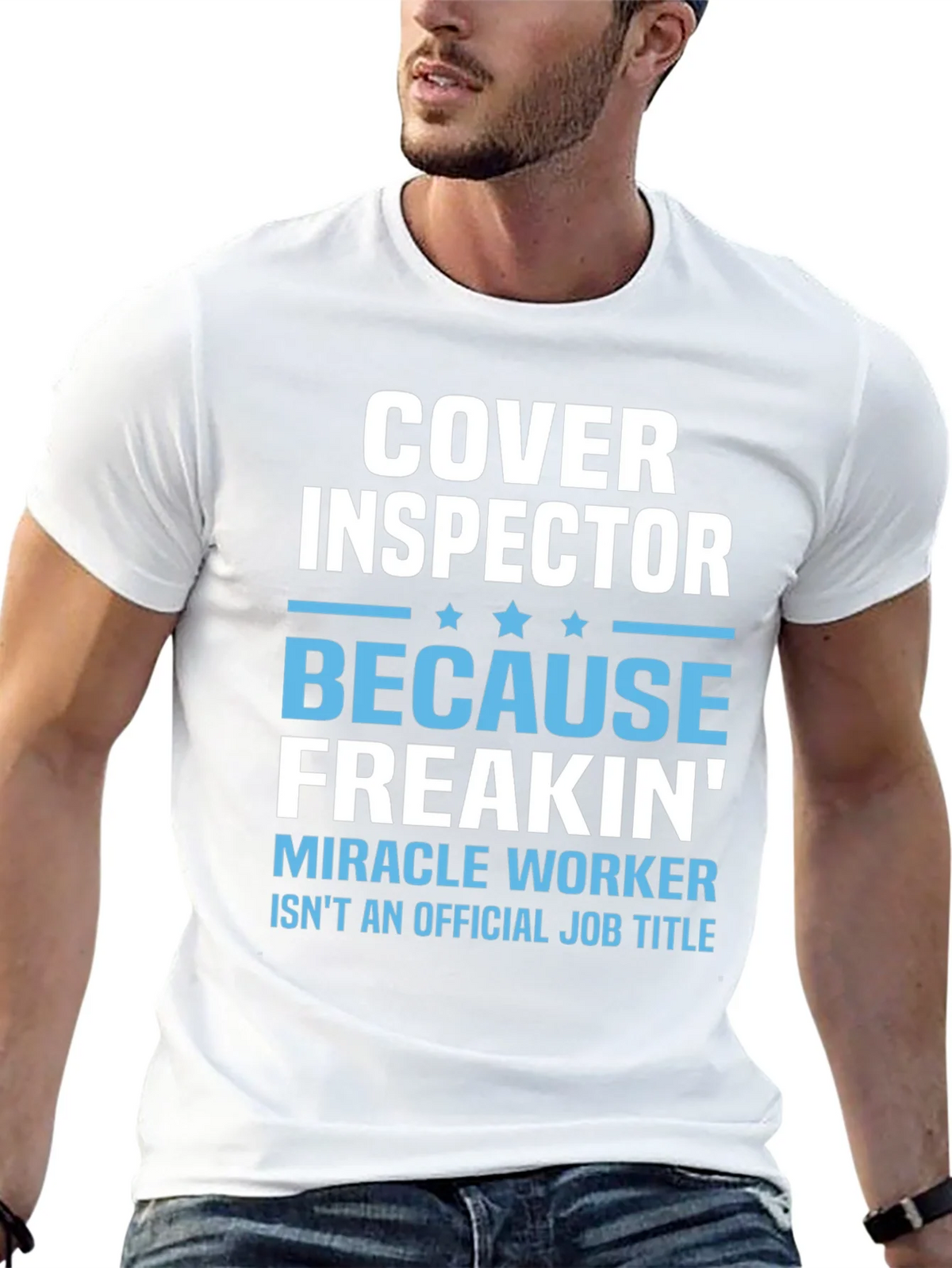 Cover Inspector Funny Job Title T-Shirt product image 12