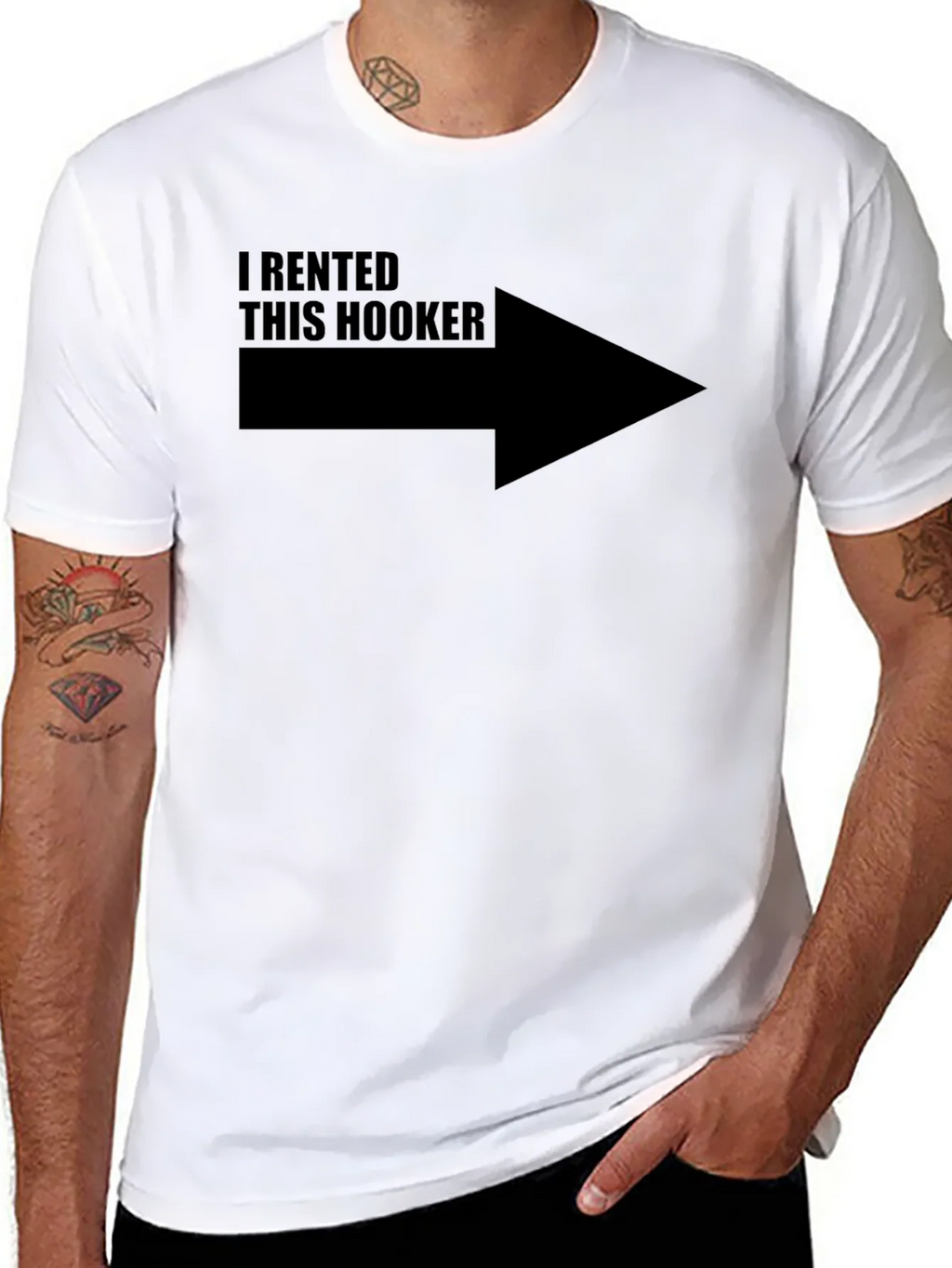 Funny I Rented This Hooker T-Shirt product image 7