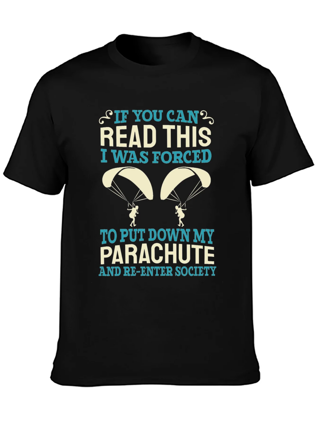 Funny Parachute T-Shirt - Forced Re-Entry Tee product image 3
