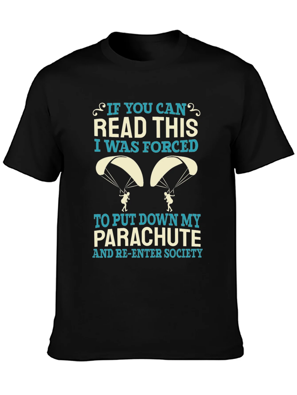 Funny Parachute T-Shirt - Forced Re-Entry Tee product image 3