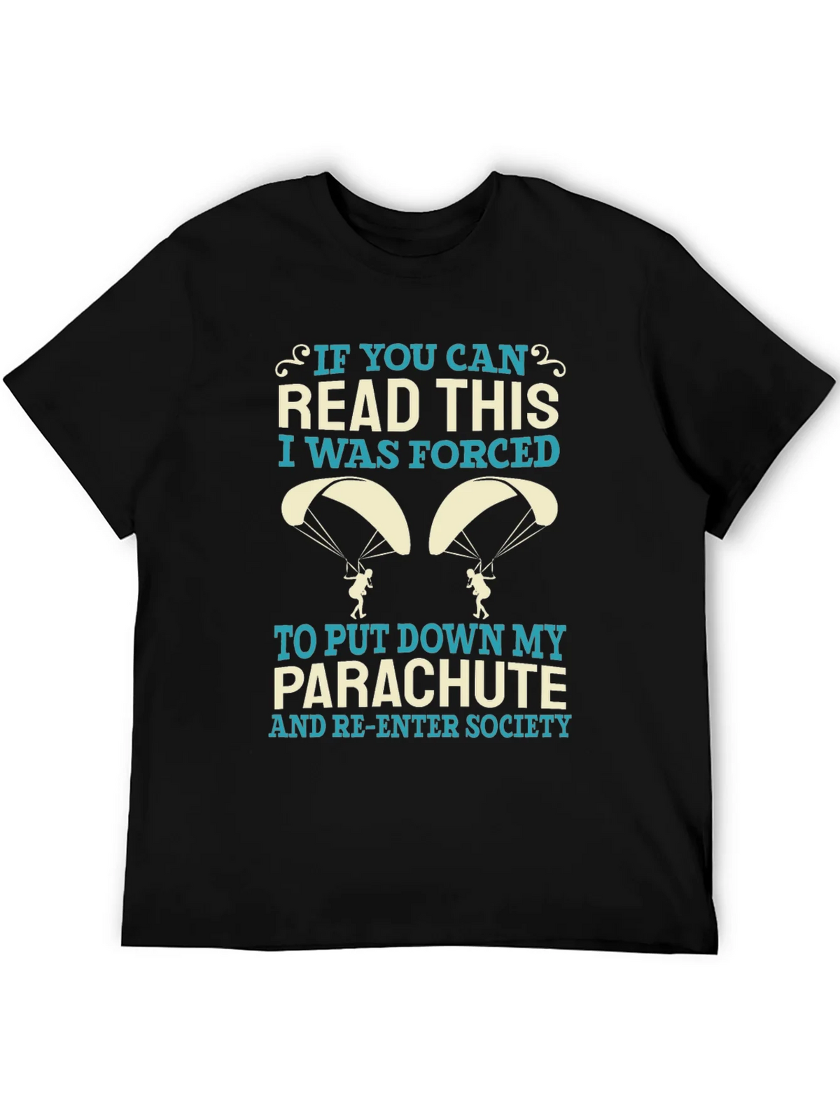Funny Parachute T-Shirt - Forced Re-Entry Tee product image 5