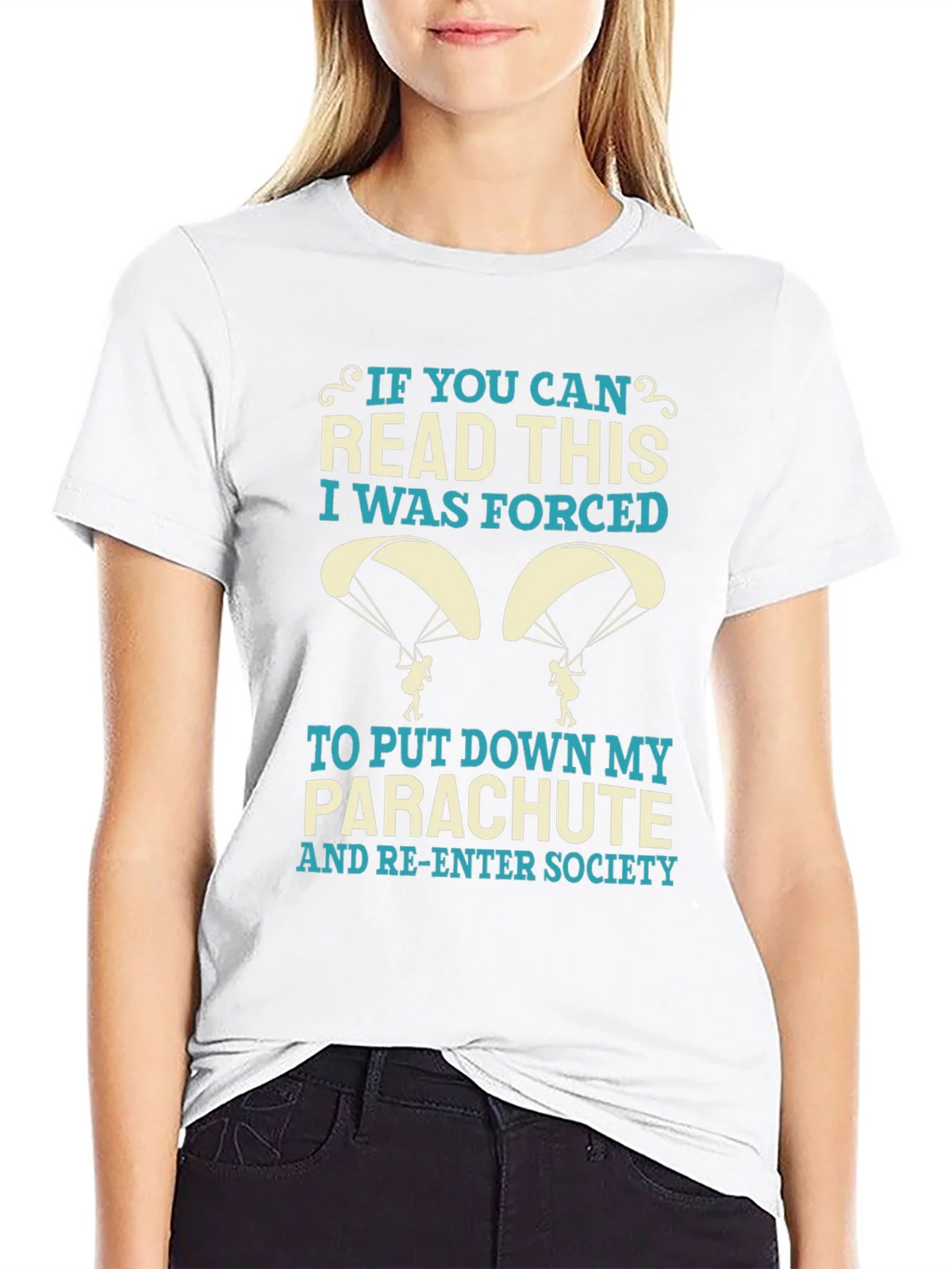 Funny Parachute T-Shirt - Forced Re-Entry Tee product image 8