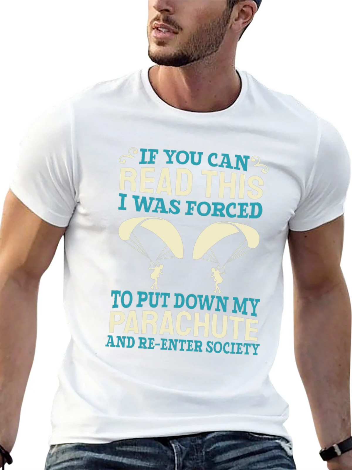 Funny Parachute T-Shirt - Forced Re-Entry Tee product image 12