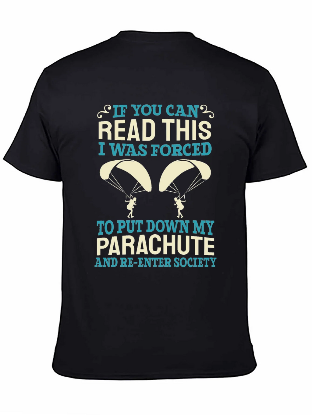Funny Parachute T-Shirt - Forced Re-Entry Tee product image 4