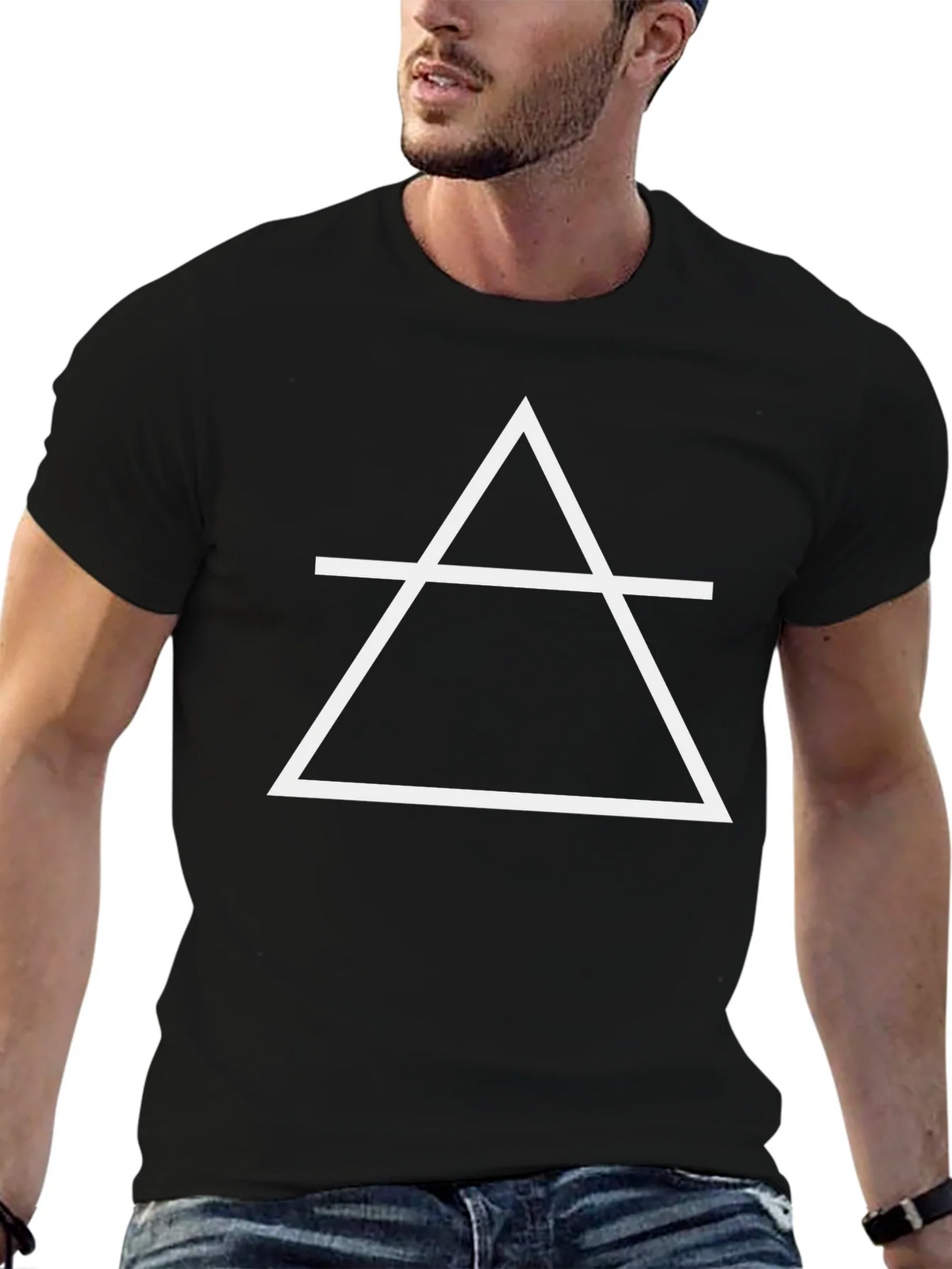 Geometric Symbol Black T-Shirt product image 6