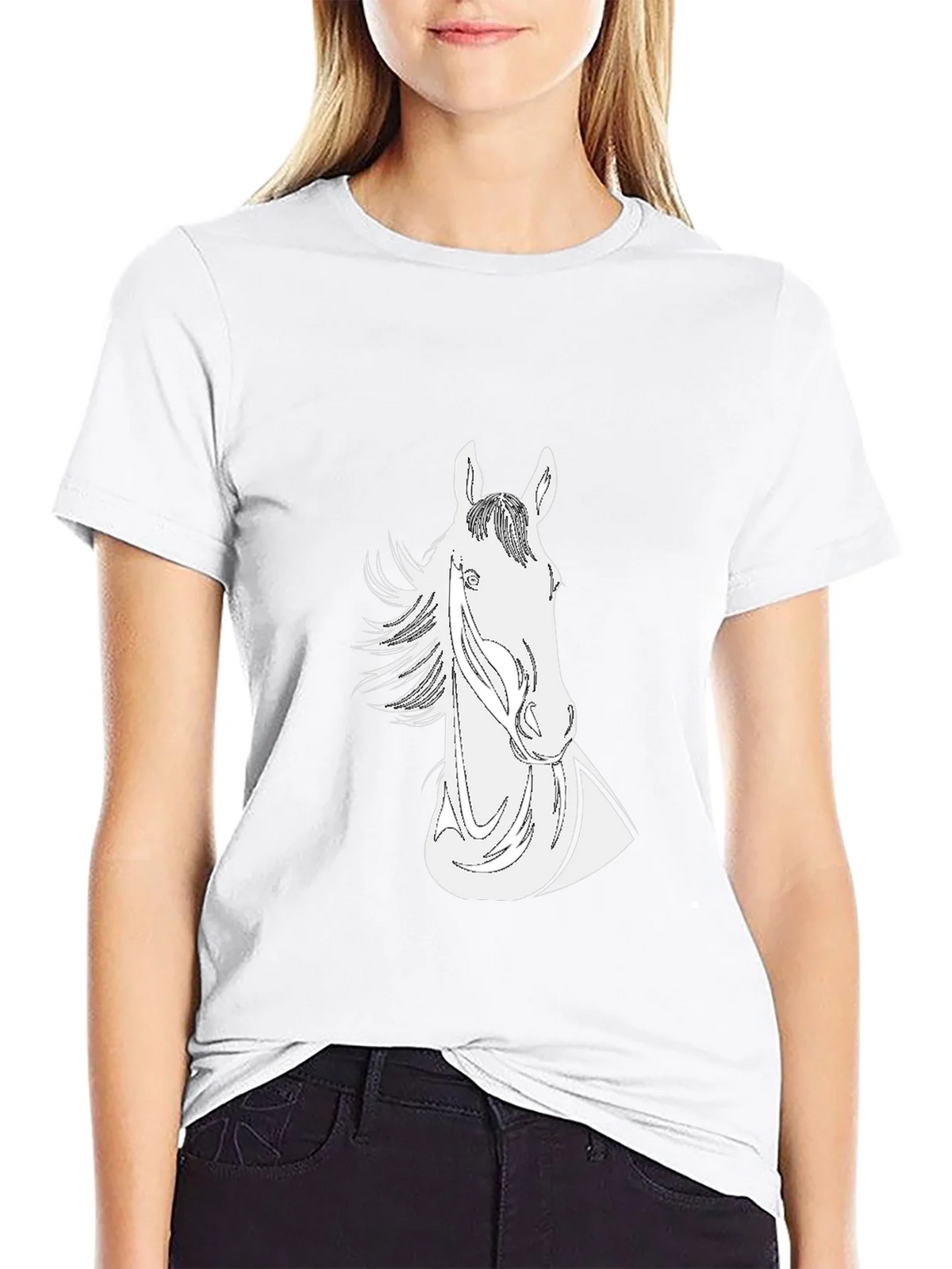 Black Horse Graphic Tee - Stylish and Unique! product image 8