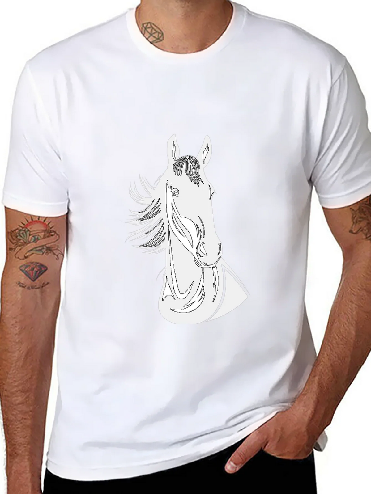 Black Horse Graphic Tee - Stylish and Unique! product image 7