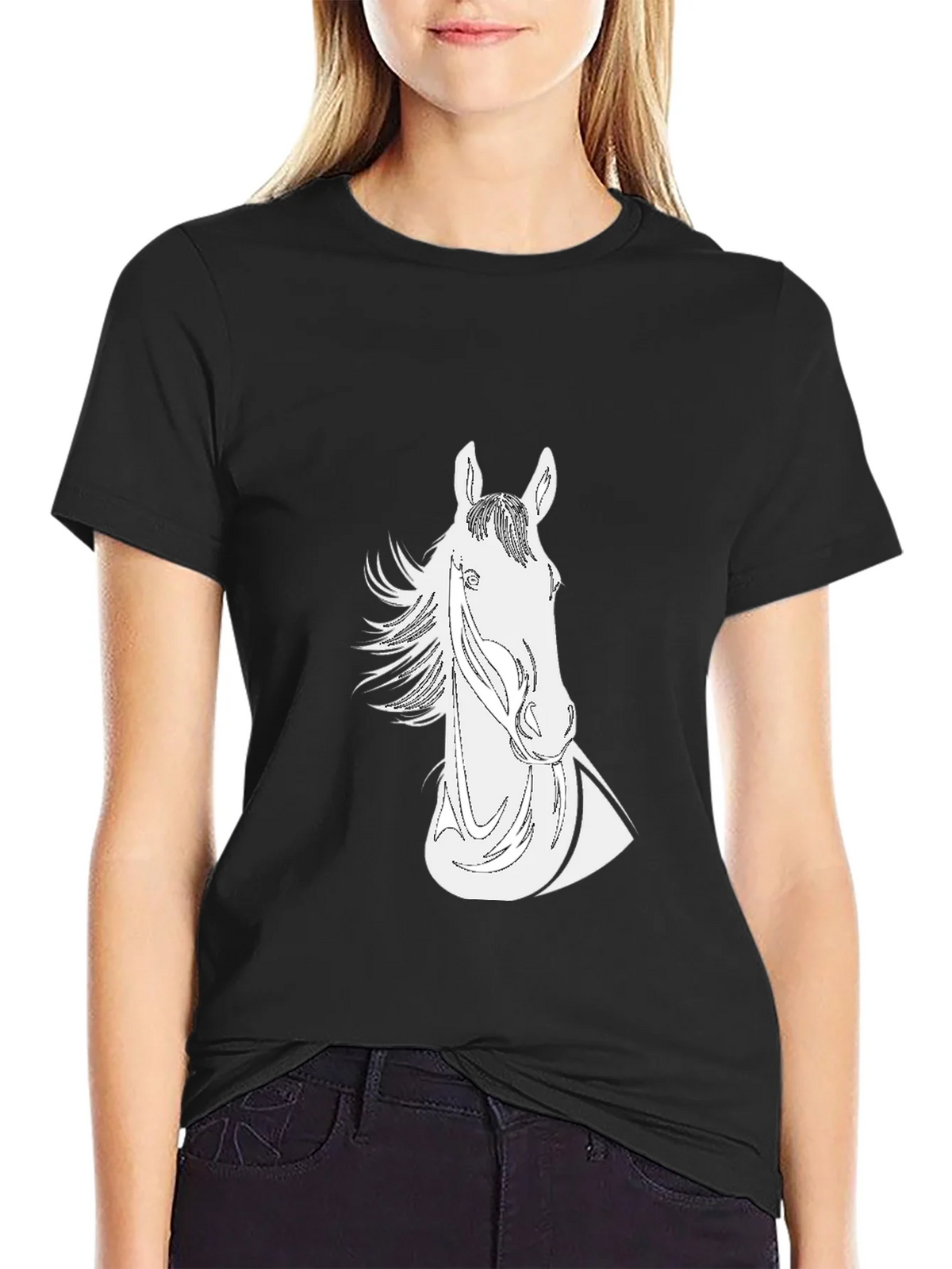 Black Horse Graphic Tee - Stylish and Unique! product image 2