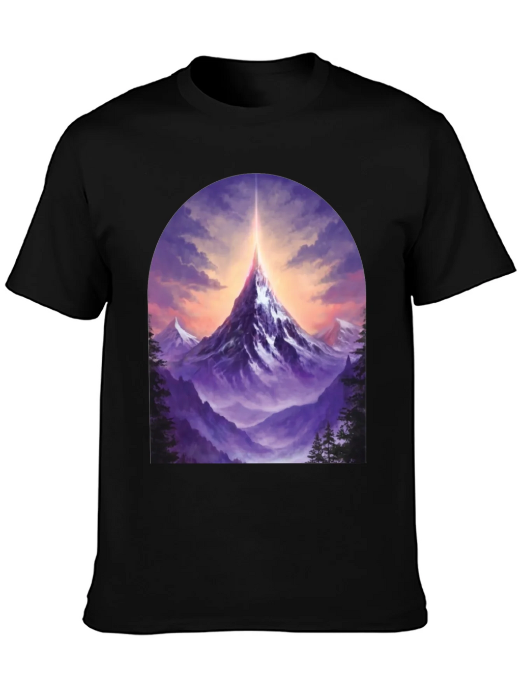 Mountain Peak Graphic Tee - Black product image 3
