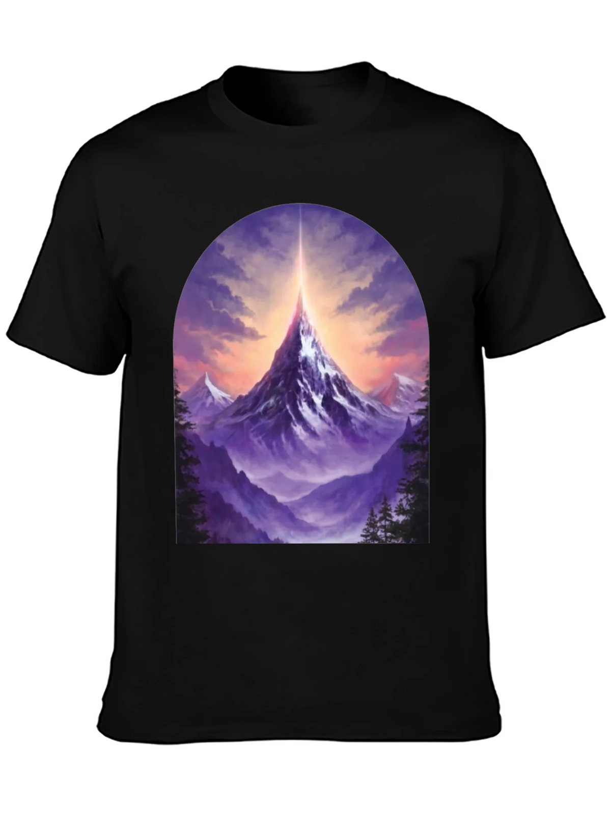Mountain Peak Graphic Tee - Black product image 3