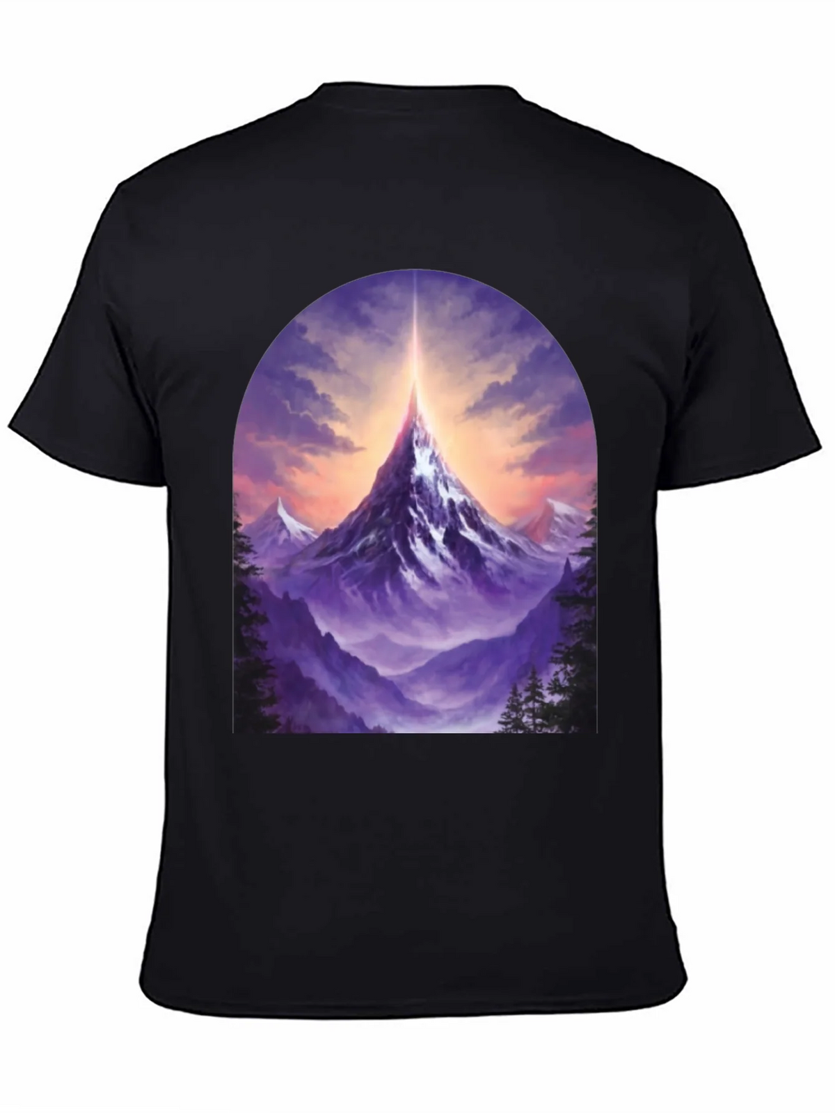 Mountain Peak Graphic Tee - Black product image 4