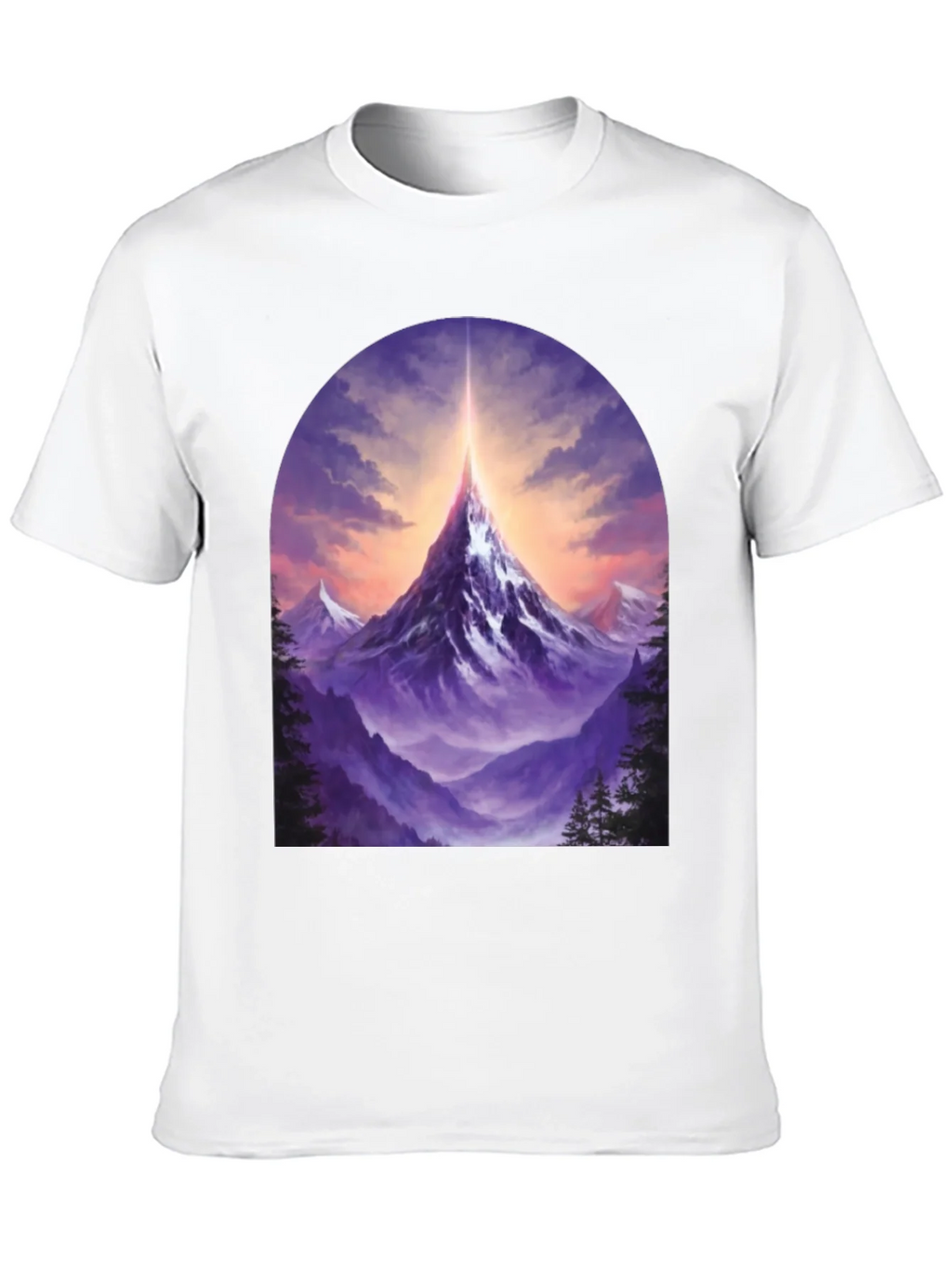 Mountain Peak Graphic Tee - Black product image 9