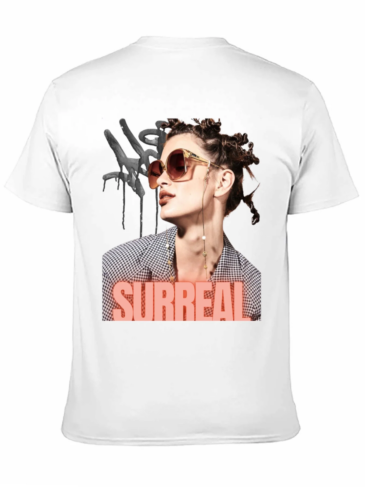 Surreal Woman Graphic T-Shirt - Black product image 10