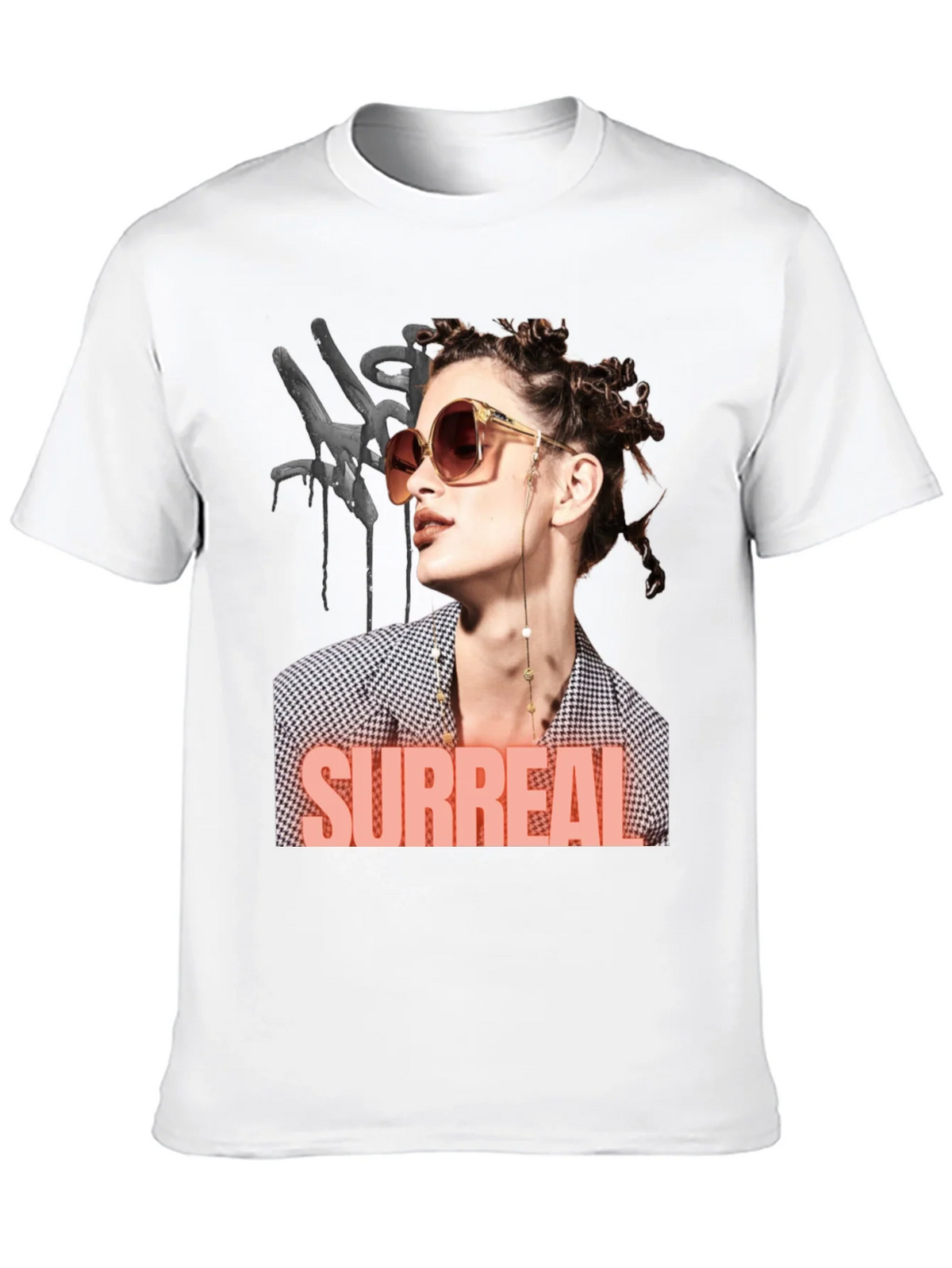 Surreal Woman Graphic T-Shirt - Black product image 9