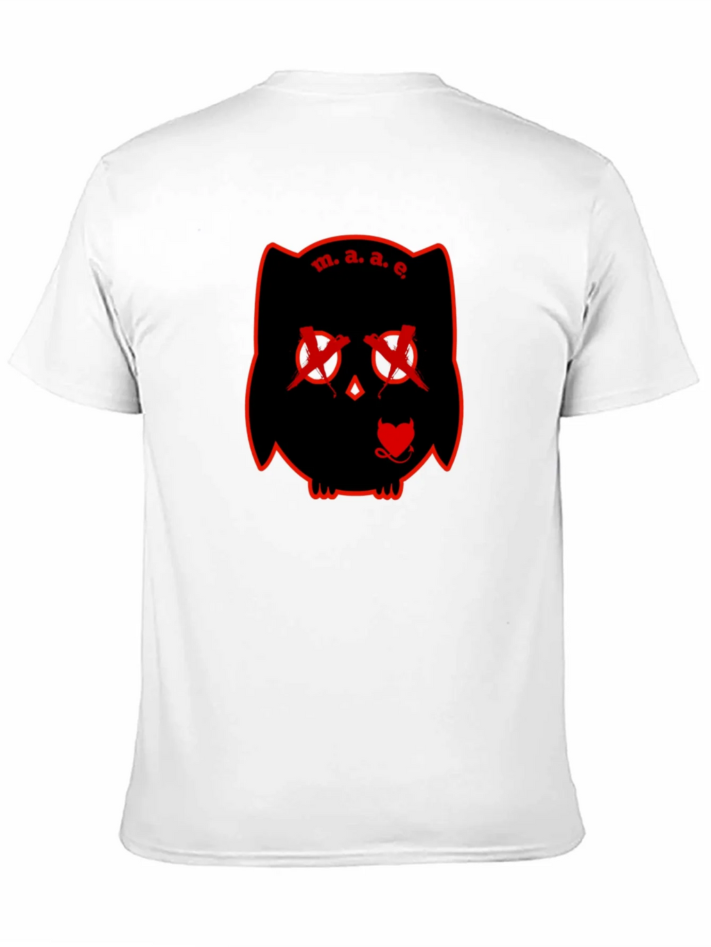 M.A.E. Owl Graphic Print Black T-Shirt product image 10