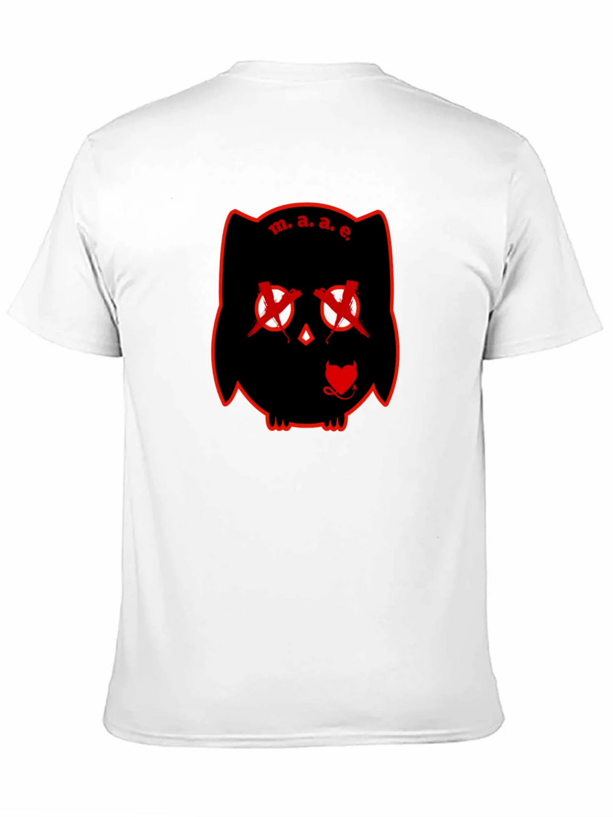 M.A.E. Owl Graphic Print Black T-Shirt product image 10