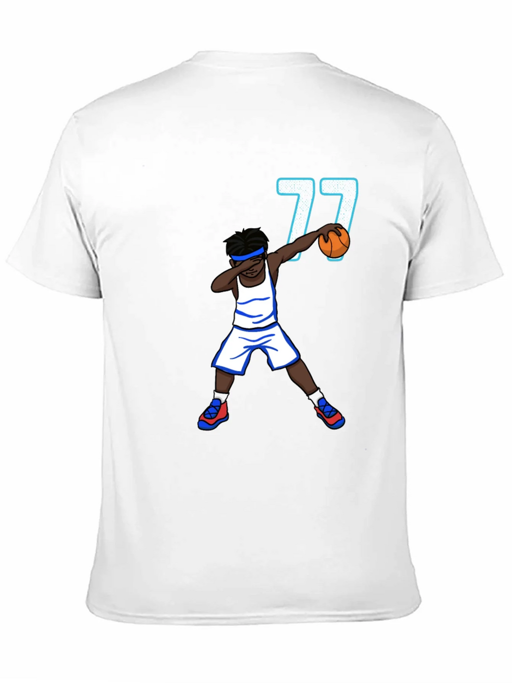 Dabbing Basketball Player T-Shirt - Number 77 product image 10