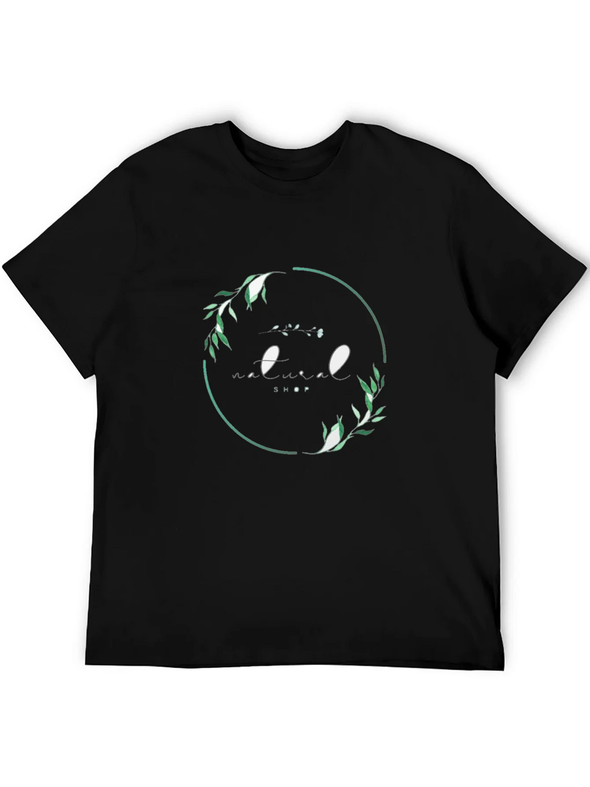 Natural Shop Graphic Tee - Black Cotton T-Shirt product image 5