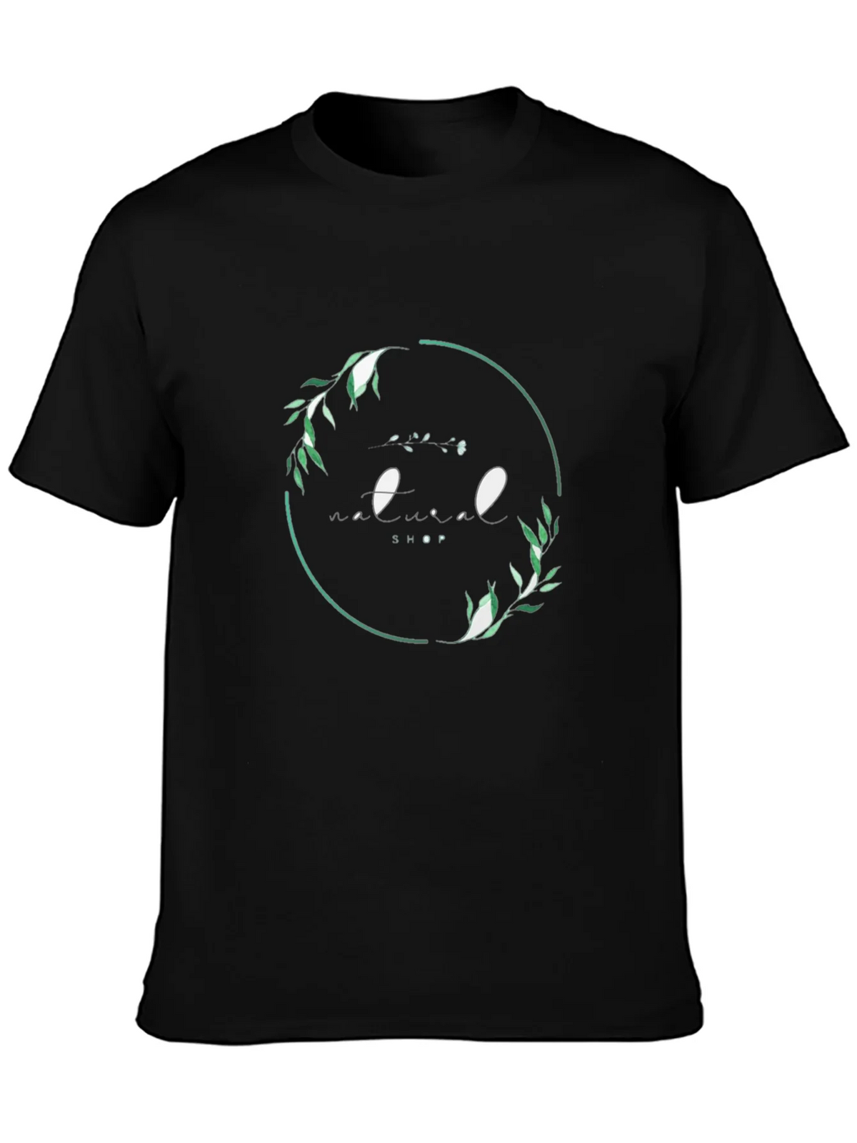 Natural Shop Graphic Tee - Black Cotton T-Shirt product image 3