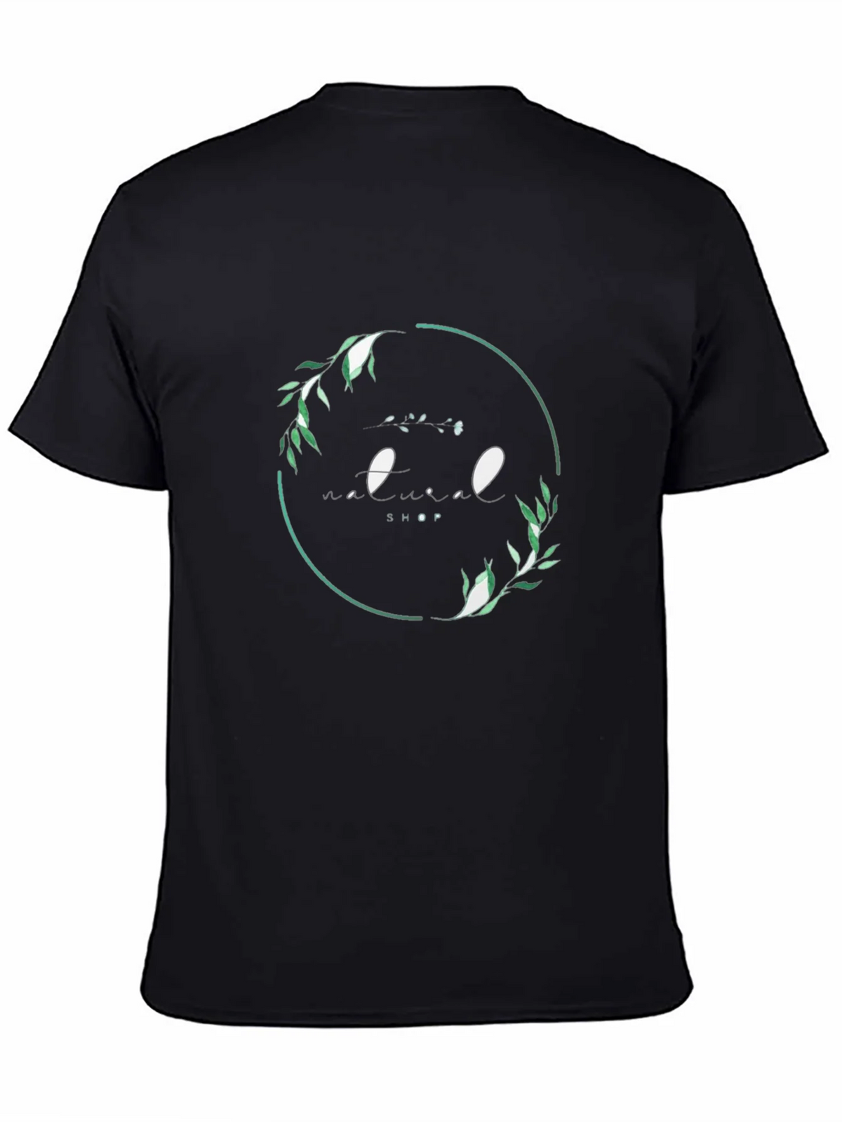 Natural Shop Graphic Tee - Black Cotton T-Shirt product image 4