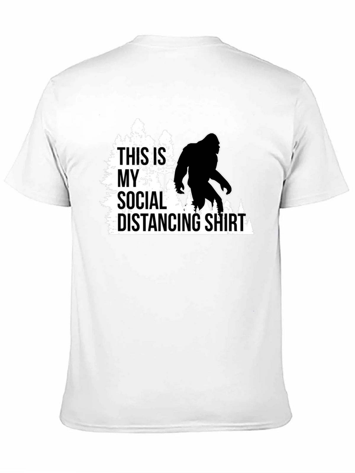 Funny Social Distancing Bigfoot Graphic Tee product image 10