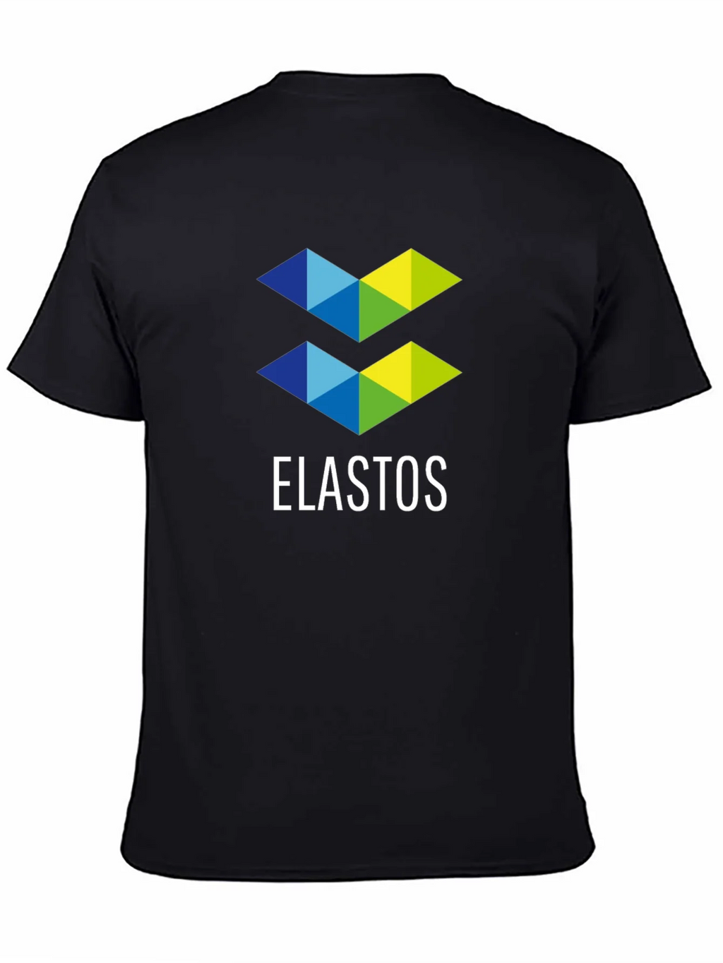 Elastos Logo Graphic T-Shirt - Black Casual Tee product image 4