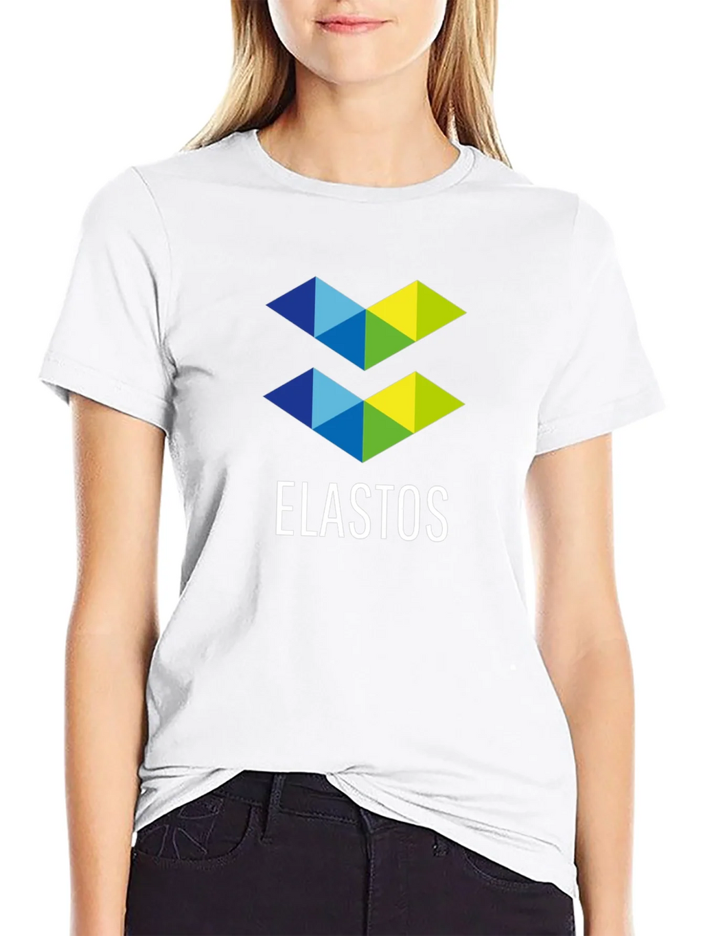 Elastos Logo Graphic T-Shirt - Black Casual Tee product image 8