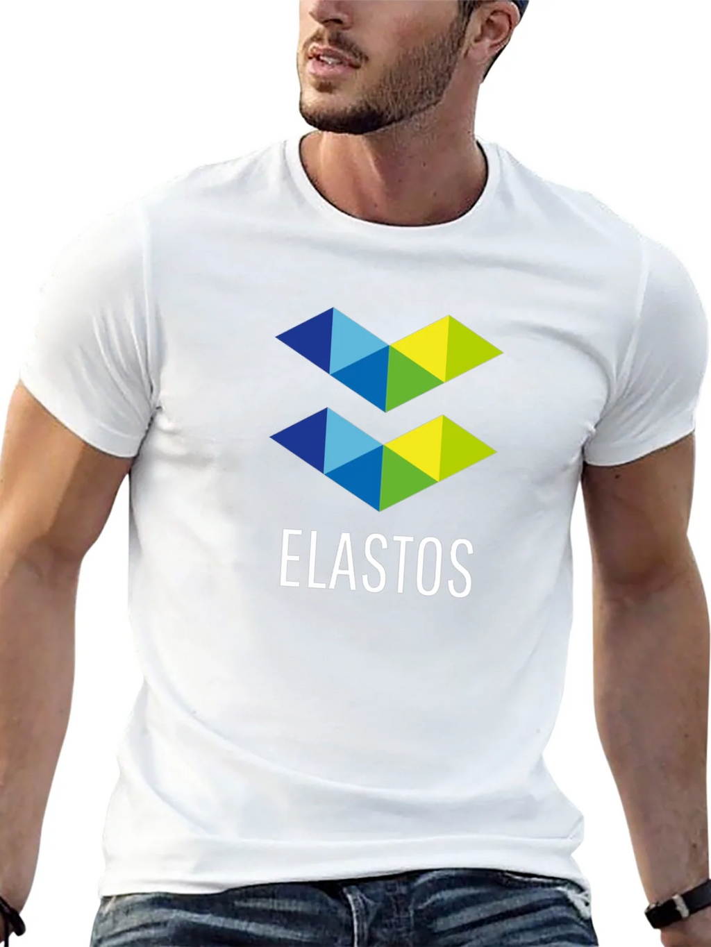 Elastos Logo Graphic T-Shirt - Black Casual Tee product image 12