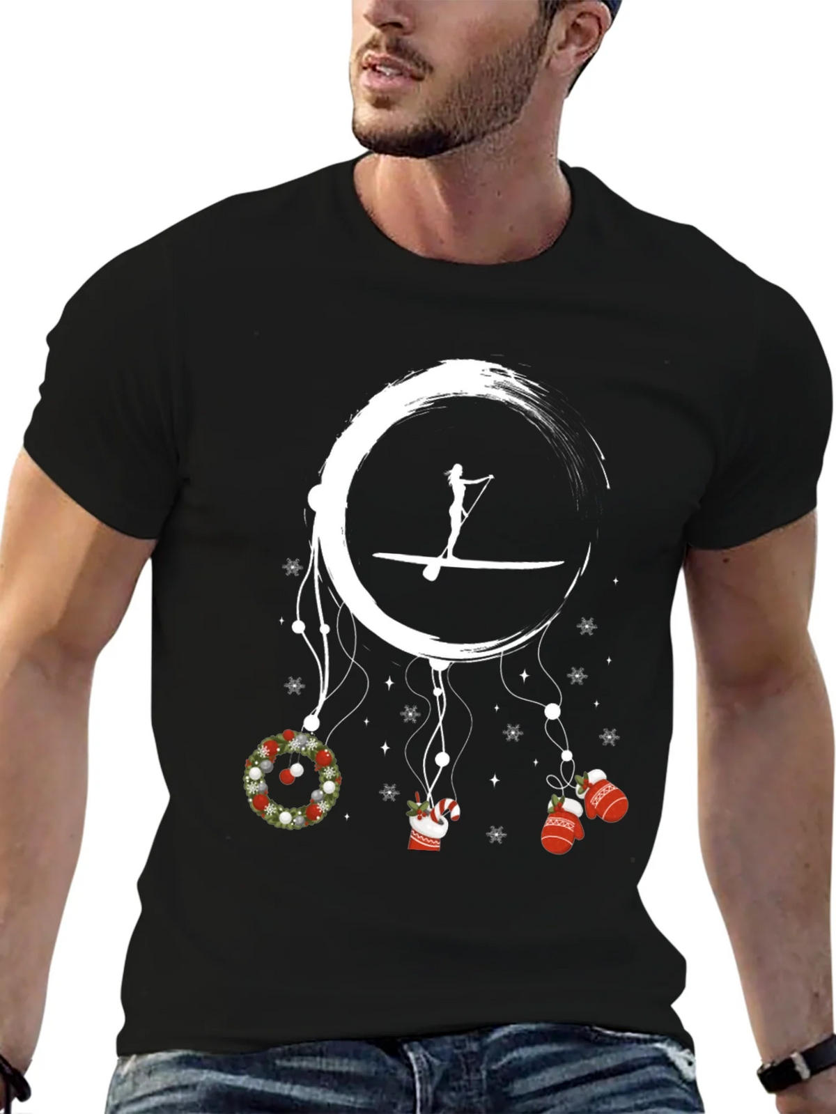 Paddleboard Christmas Dream T-shirt product image 6