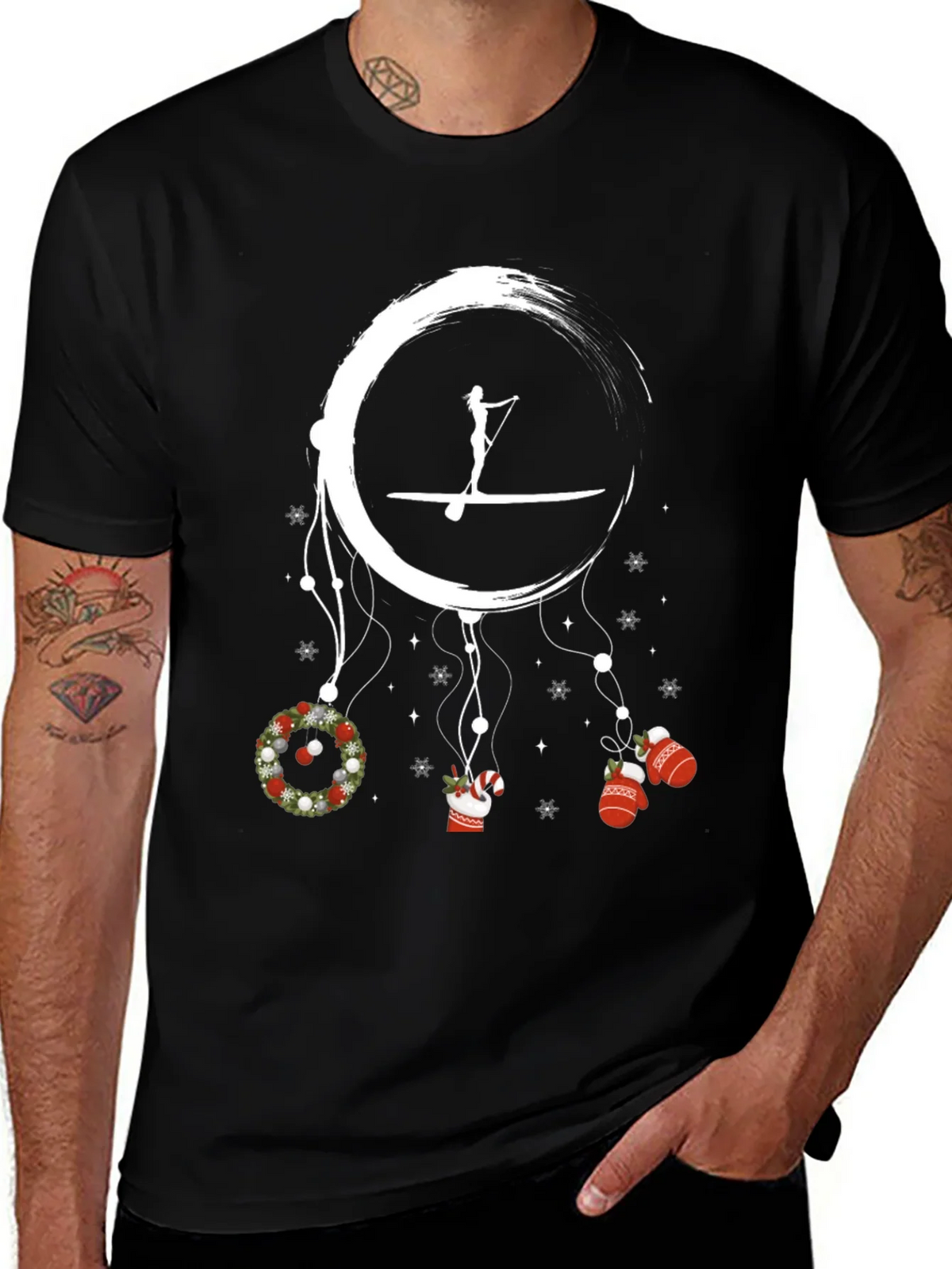 Paddleboard Christmas Dream T-shirt product image 1