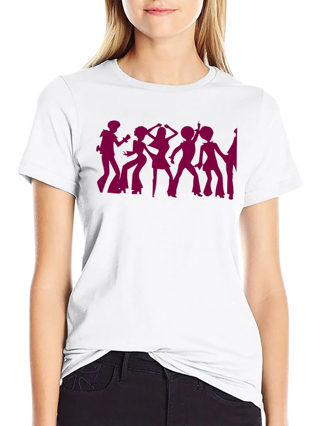 Retro Disco Dancer Silhouette T-Shirt product image 8