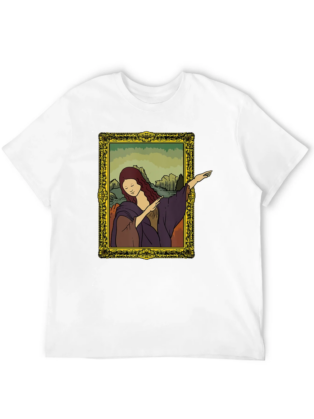 Mona Lisa Dabbing Graphic Tee - Black product image 11